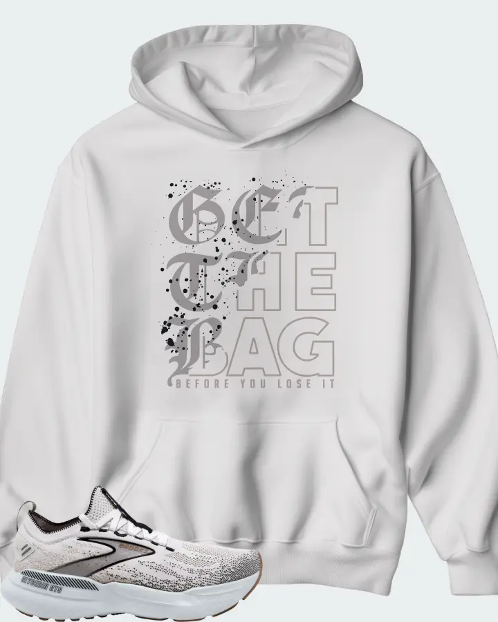 Brooks Glycerin StealthFit GTS 21 White Grey Black Matching Hoodie