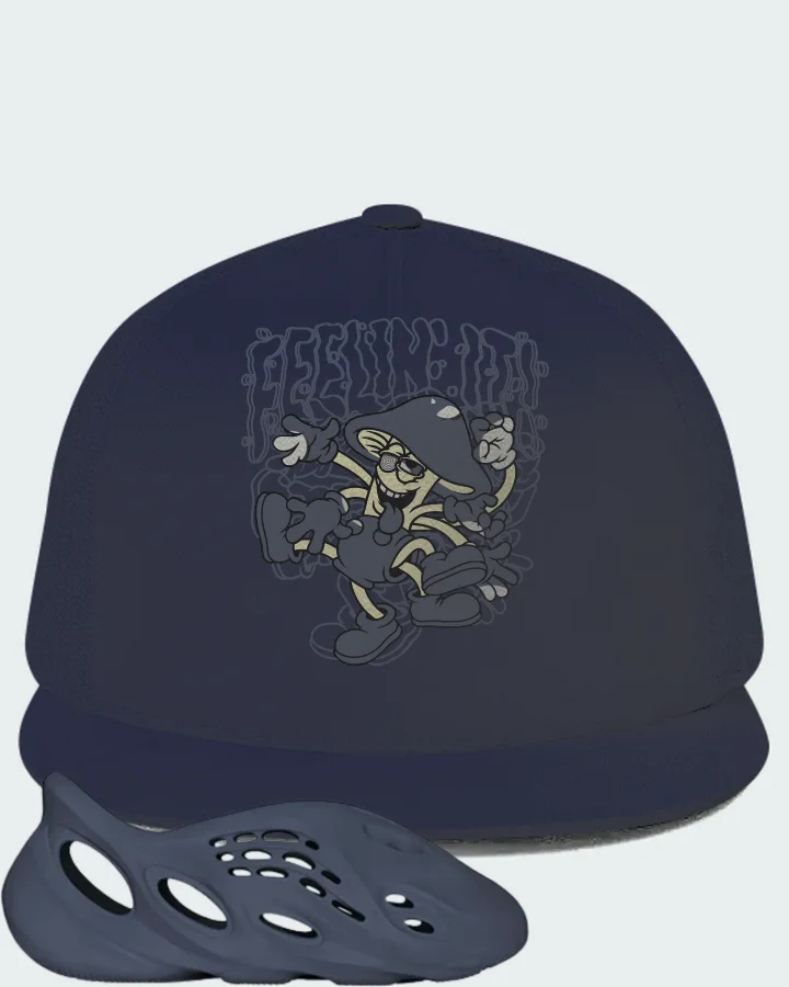 Yeezy Foam Runner Mineral Blue Matching Hat