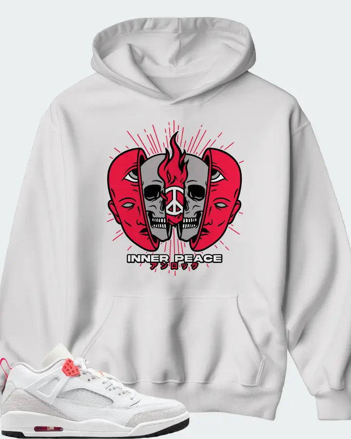 Air Jordan Spizike Low White Vast Grey Matching Hoodie