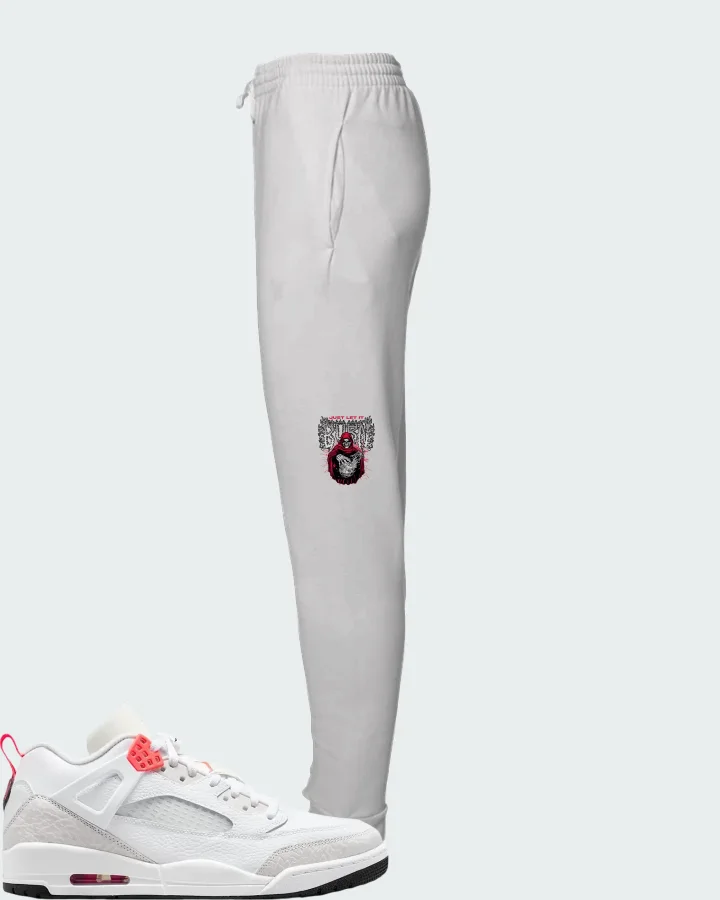 Air Jordan Spizike Low White Vast Grey Matching Joggers
