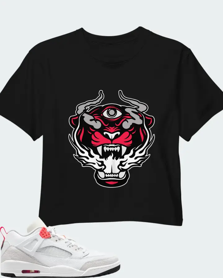 Air Jordan Spizike Low White Vast Grey Matching Crop Top