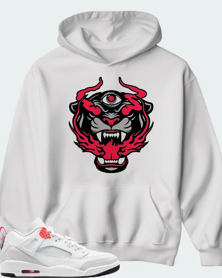 Air Jordan Spizike Low White Vast Grey Matching Hoodie