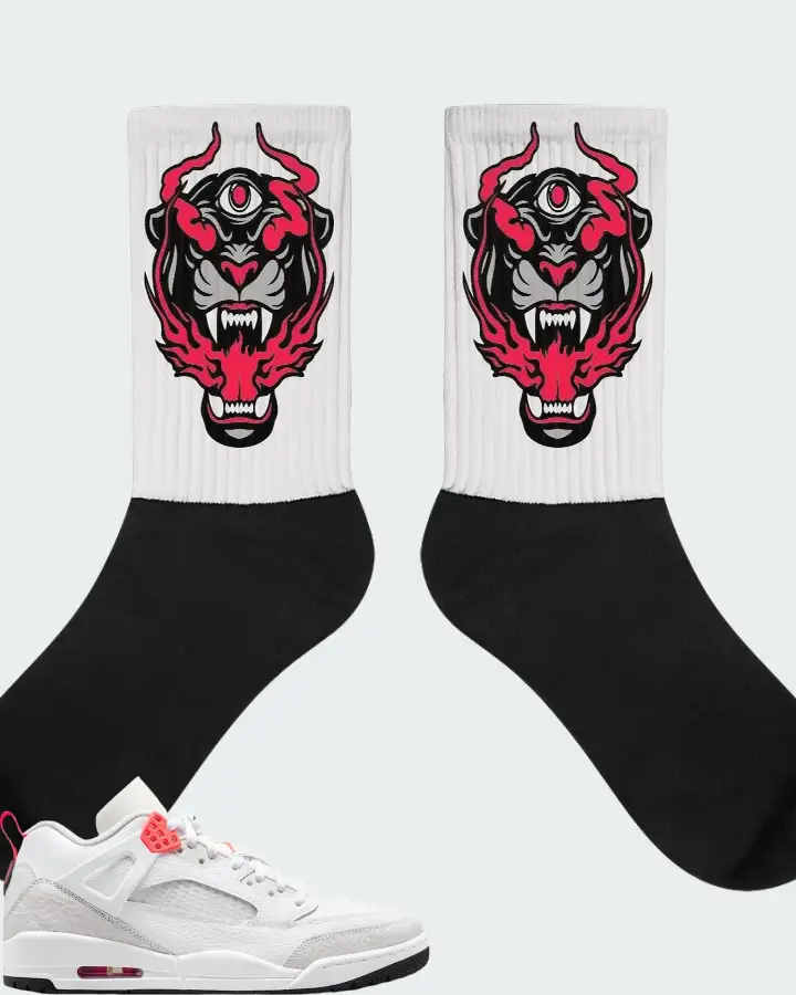 Air Jordan Spizike Low White Vast Grey Matching Socks