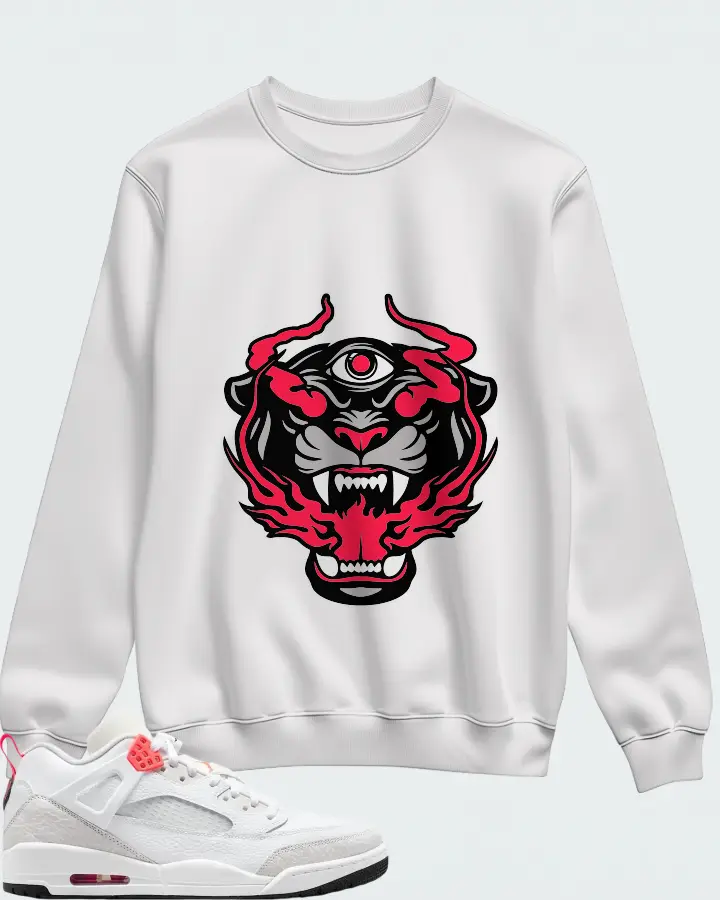 Air Jordan Spizike Low White Vast Grey Matching Sweatshirt