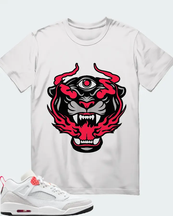 Air Jordan Spizike Low White Vast Grey Matching T-Shirt