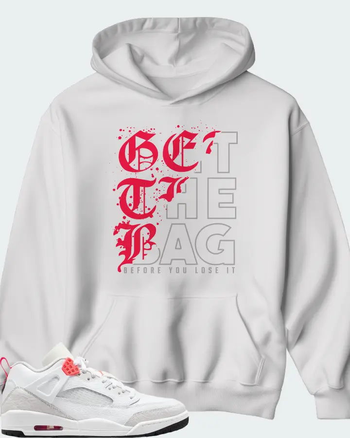 Air Jordan Spizike Low White Vast Grey Matching Hoodie