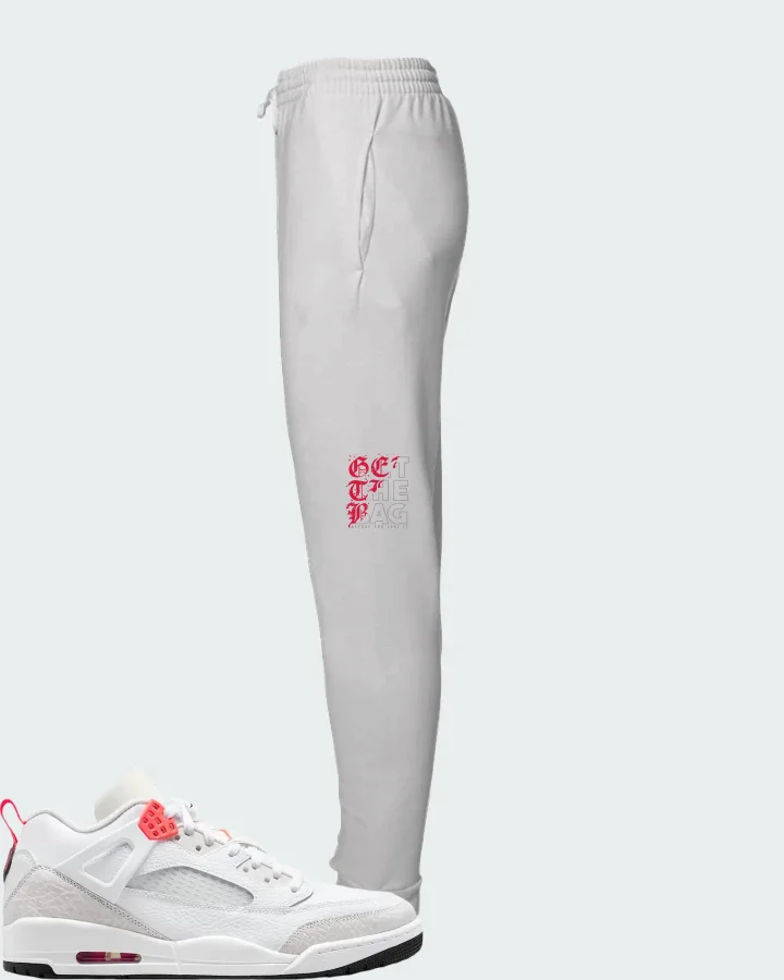 Air Jordan Spizike Low White Vast Grey Matching Joggers