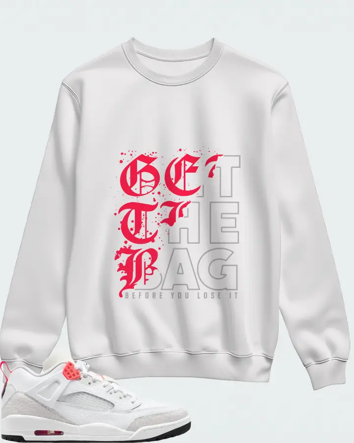 Air Jordan Spizike Low White Vast Grey Matching Sweatshirt