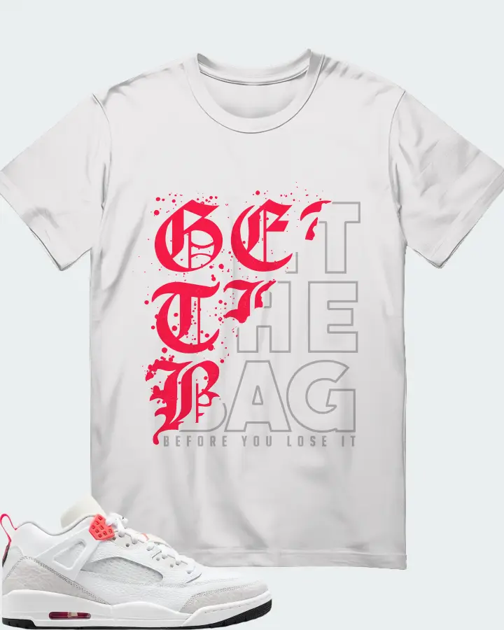 Air Jordan Spizike Low White Vast Grey Matching T-Shirt