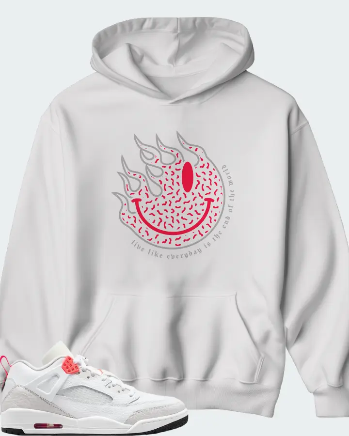 Air Jordan Spizike Low White Vast Grey Matching Hoodie