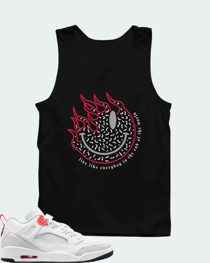 Air Jordan Spizike Low White Vast Grey Matching Tank Top