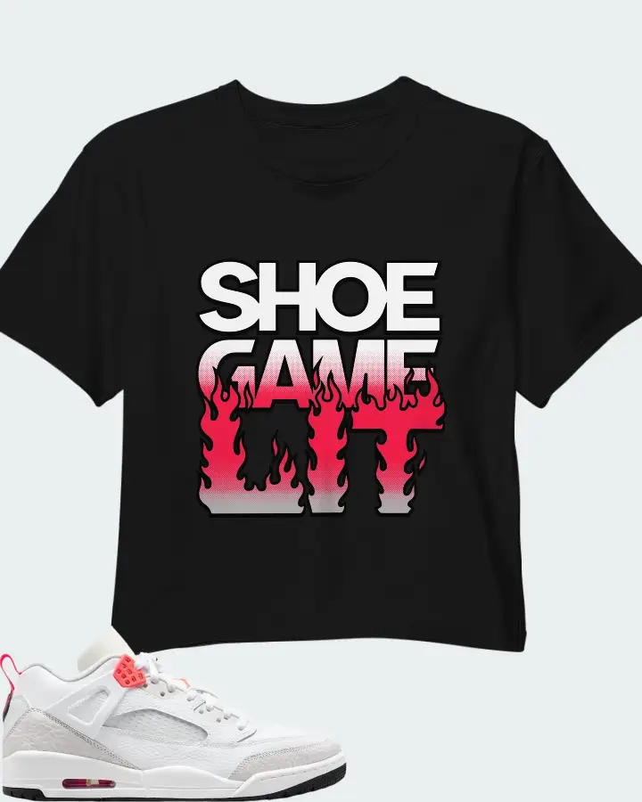 Air Jordan Spizike Low White Vast Grey Matching Crop Top