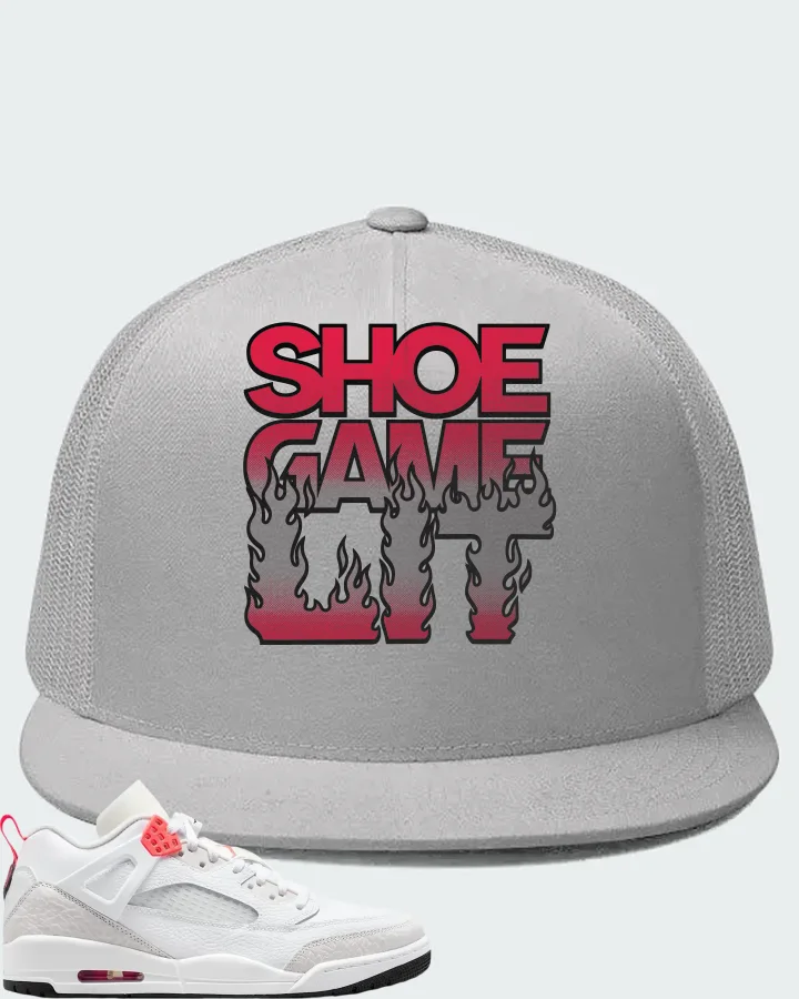 Air Jordan Spizike Low White Vast Grey Matching Hat