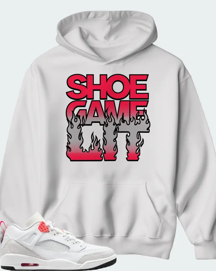 Air Jordan Spizike Low White Vast Grey Matching Hoodie