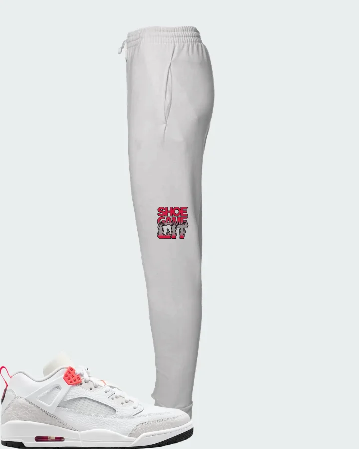 Air Jordan Spizike Low White Vast Grey Matching Joggers