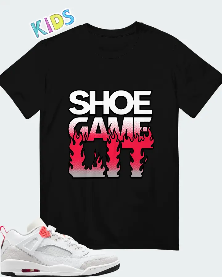 Air Jordan Spizike Low White Vast Grey Matching Kid's T-Shirt