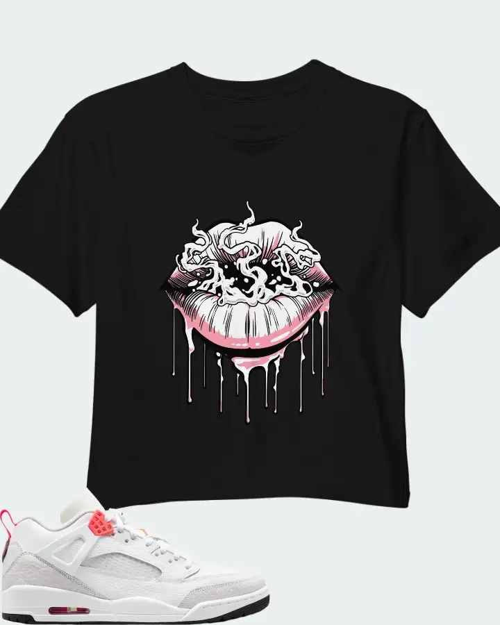 Air Jordan Spizike Low White Vast Grey Matching Crop Top