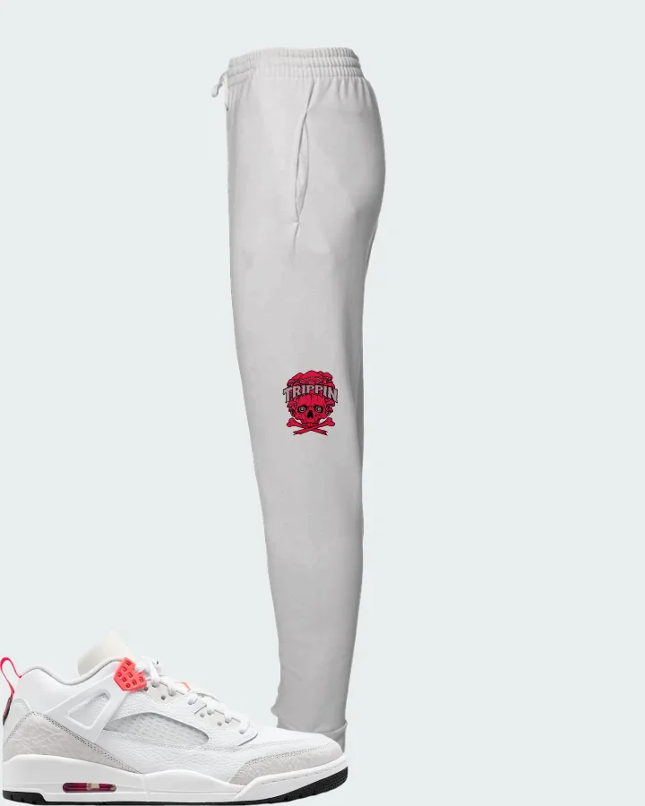 Air Jordan Spizike Low White Vast Grey Matching Joggers