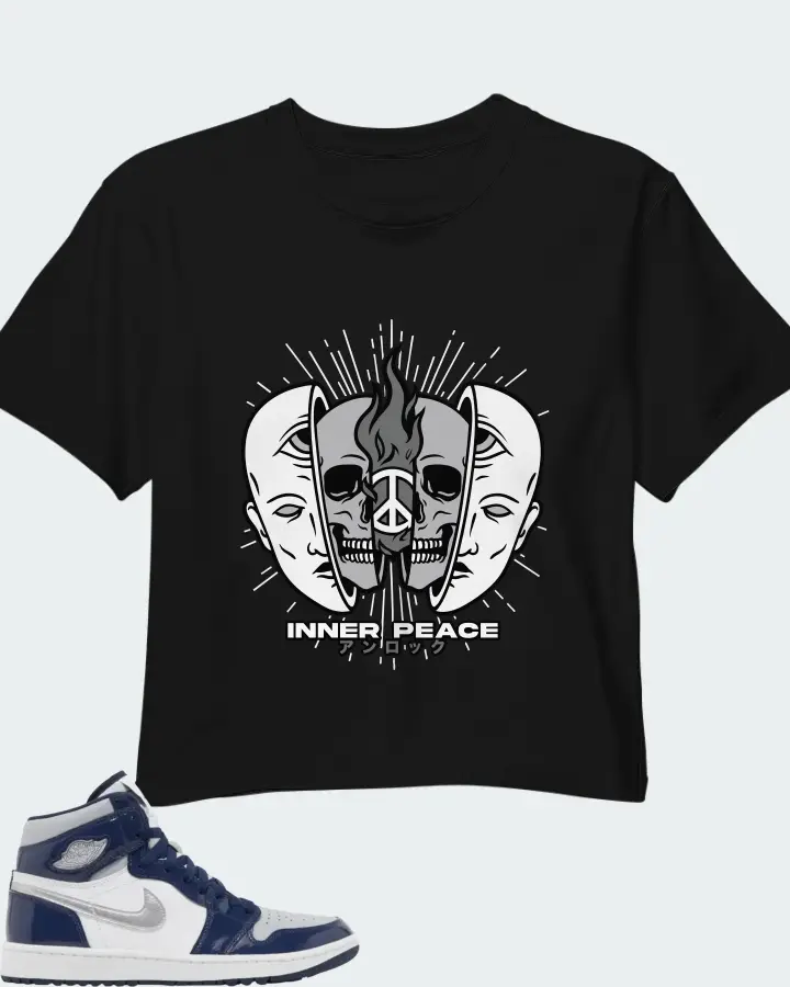 AJ 1 High Golf Midnight Navy Matching Crop Top