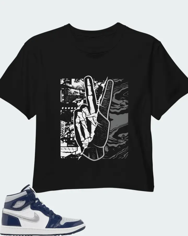 AJ 1 High Golf Midnight Navy Matching Crop Top