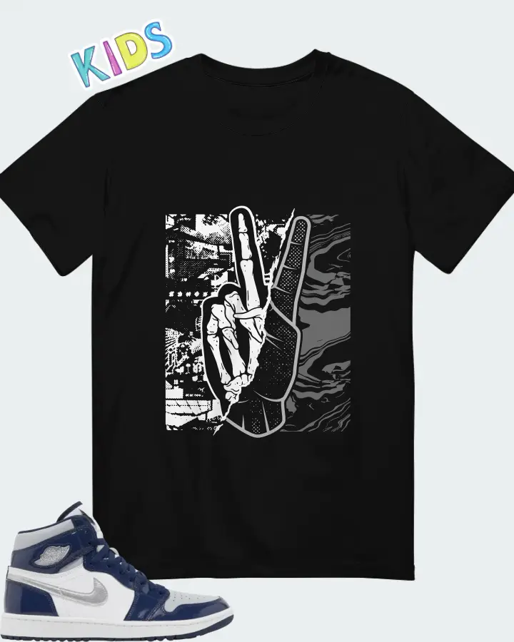 AJ 1 High Golf Midnight Navy Matching Kid's T-Shirt