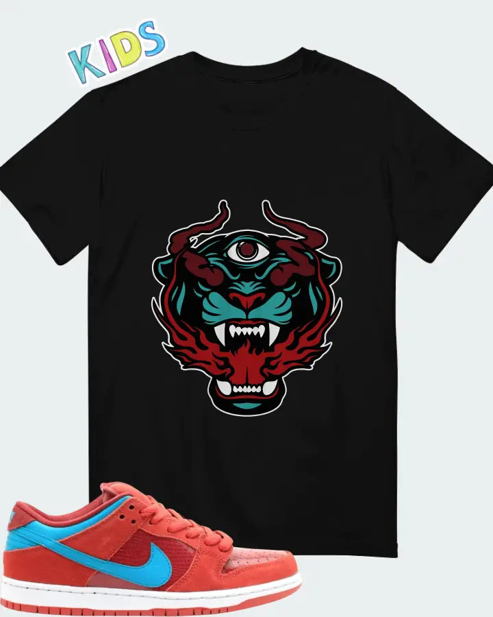 Nike Dunk Low Pro SB Brickhouse Turbo Green Matching Kid's T-Shirt