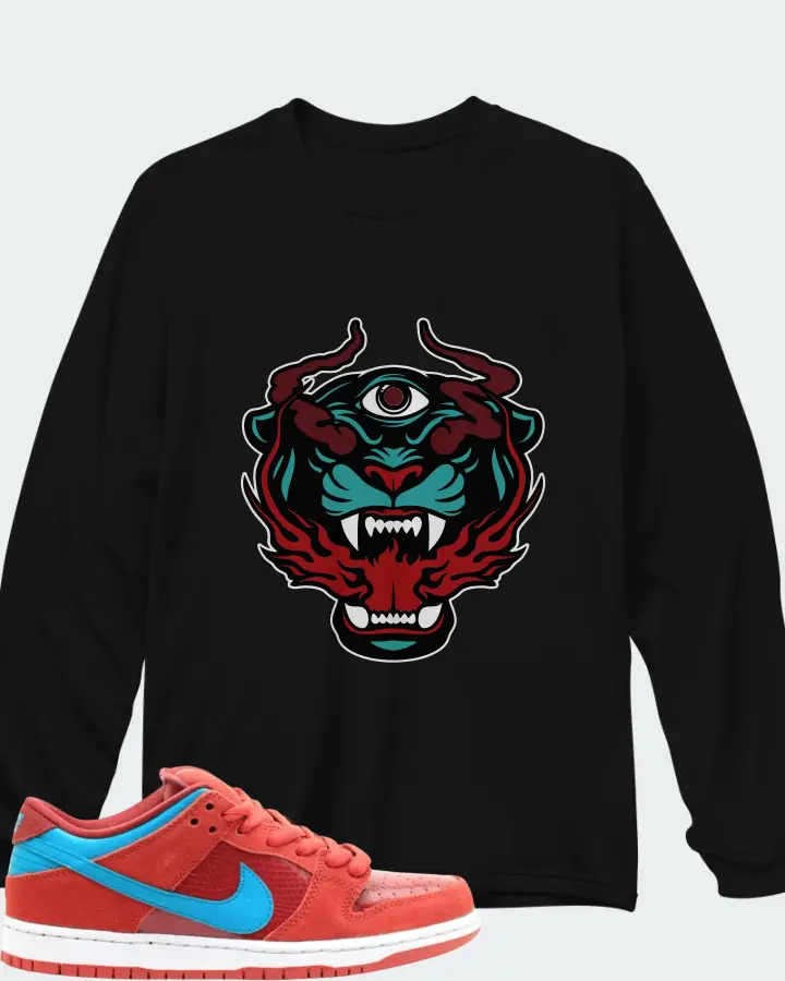 Nike Dunk Low Pro SB Brickhouse Turbo Green Matching Long Sleeve T-Shirt