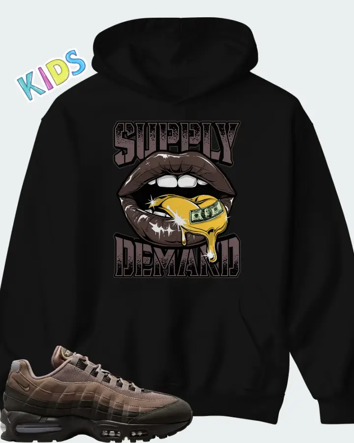 Nike Air Max 95 Mink Brown Matching Kid's Hoodie