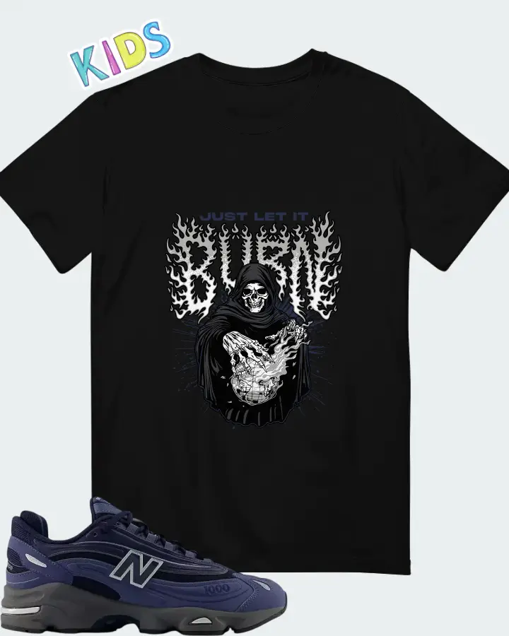 New Balance 1000 Vintage Indigo Matching Kid's T-Shirt