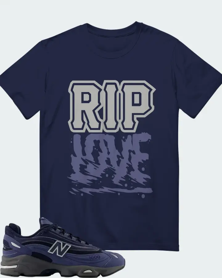 New Balance 1000 Vintage Indigo Matching T-Shirt