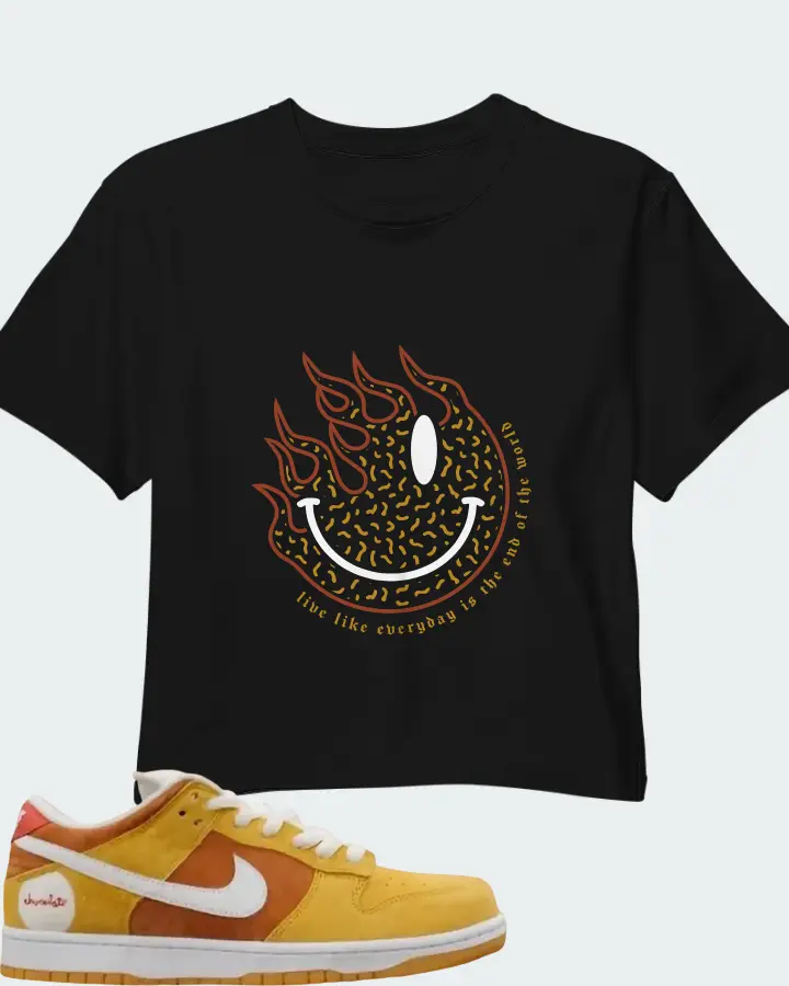 Chocolate Skateboards x Nike Dunk Low SB Sun Matching Crop Top