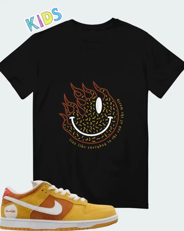 Chocolate Skateboards x Nike Dunk Low SB Sun Matching Kid's T-Shirt