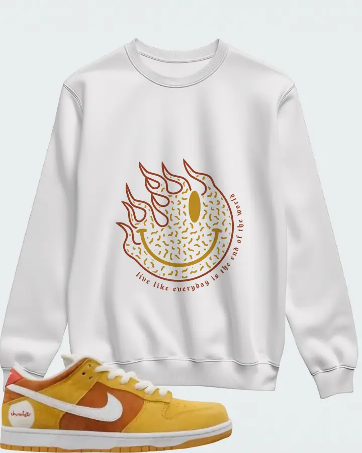 Chocolate Skateboards x Nike Dunk Low SB Sun Matching Sweatshirt