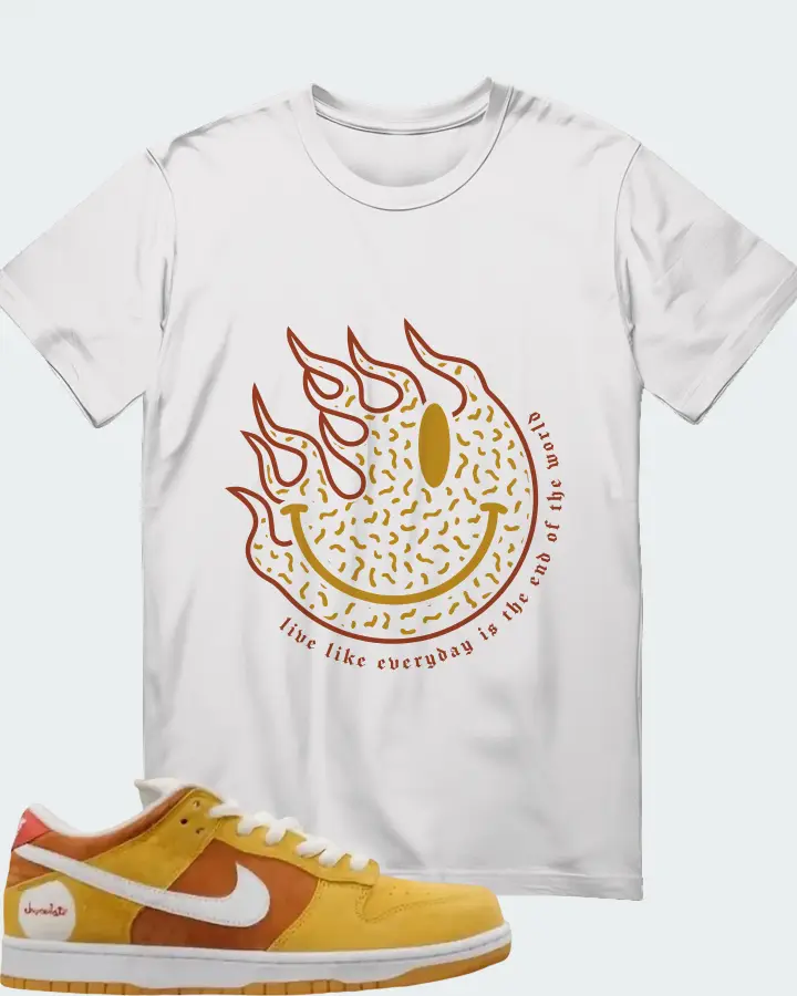 Chocolate Skateboards x Nike Dunk Low SB Sun Matching T-Shirt