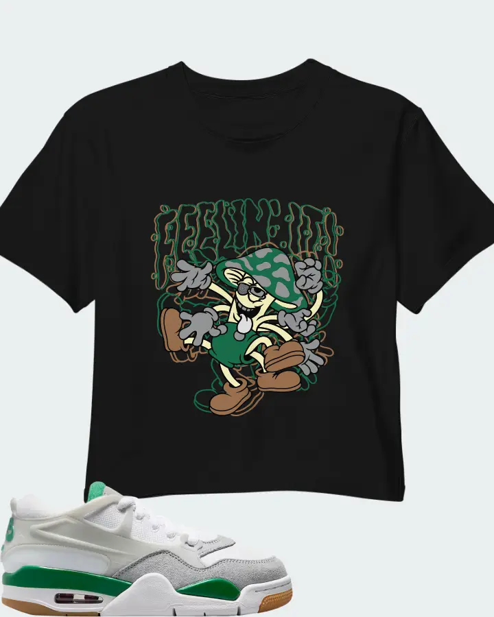 Air Jordan 4 RM Pine Green  Matching Crop Top