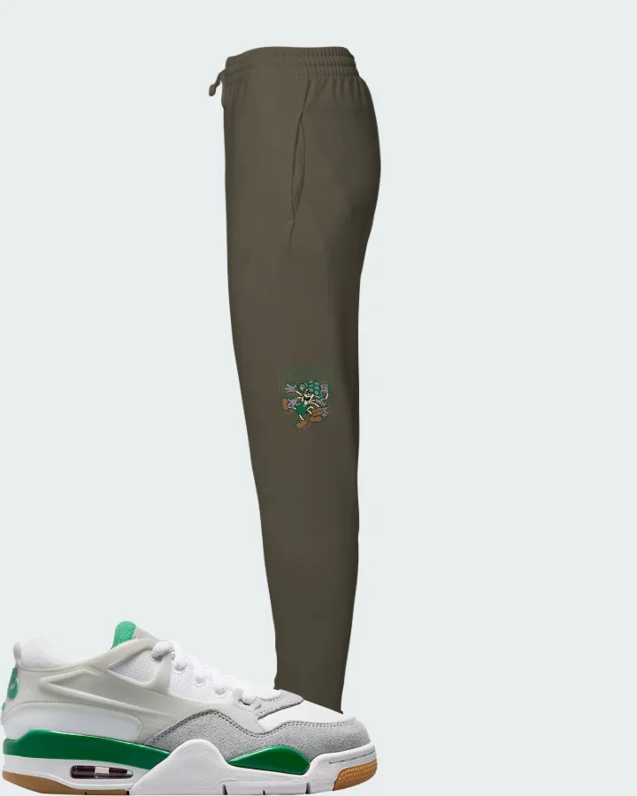 Air Jordan 4 RM Pine Green  Matching Joggers