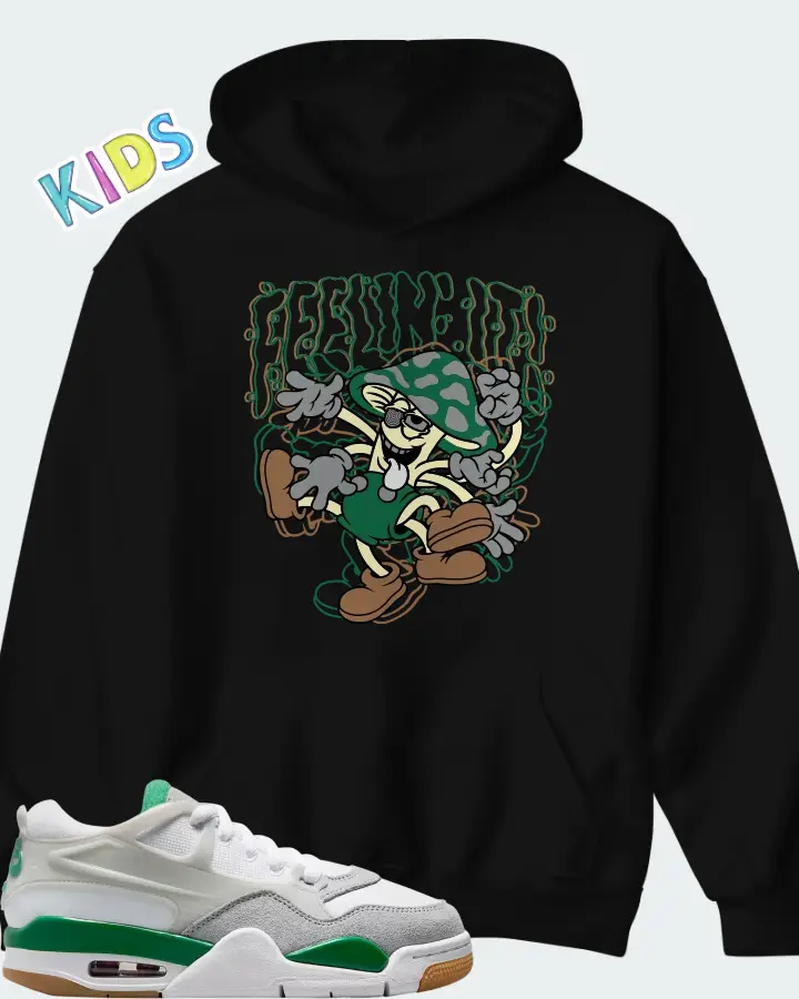 Air Jordan 4 RM Pine Green  Matching Kid's Hoodie