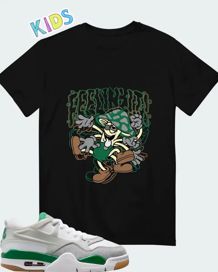 Air Jordan 4 RM Pine Green  Matching Kid's T-Shirt
