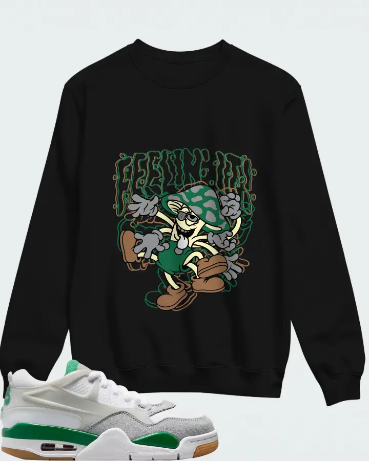 Air Jordan 4 RM Pine Green  Matching Sweatshirt