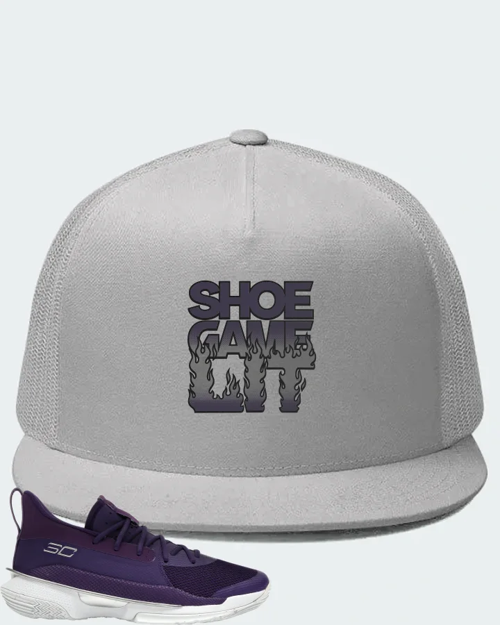 Under Armour Curry 7 Sneaker Matching White Hat - Shoe Game Lit Refreshed
