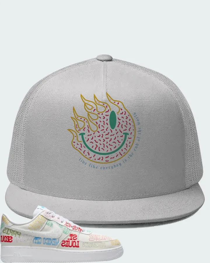 Nike Air Force 1 Low World Tour White Matching Hat