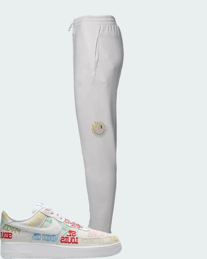Nike Air Force 1 Low World Tour White Matching Joggers