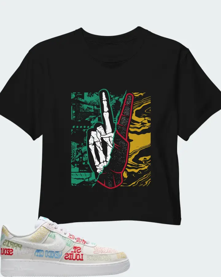 Nike Air Force 1 Low World Tour White Matching Crop Top