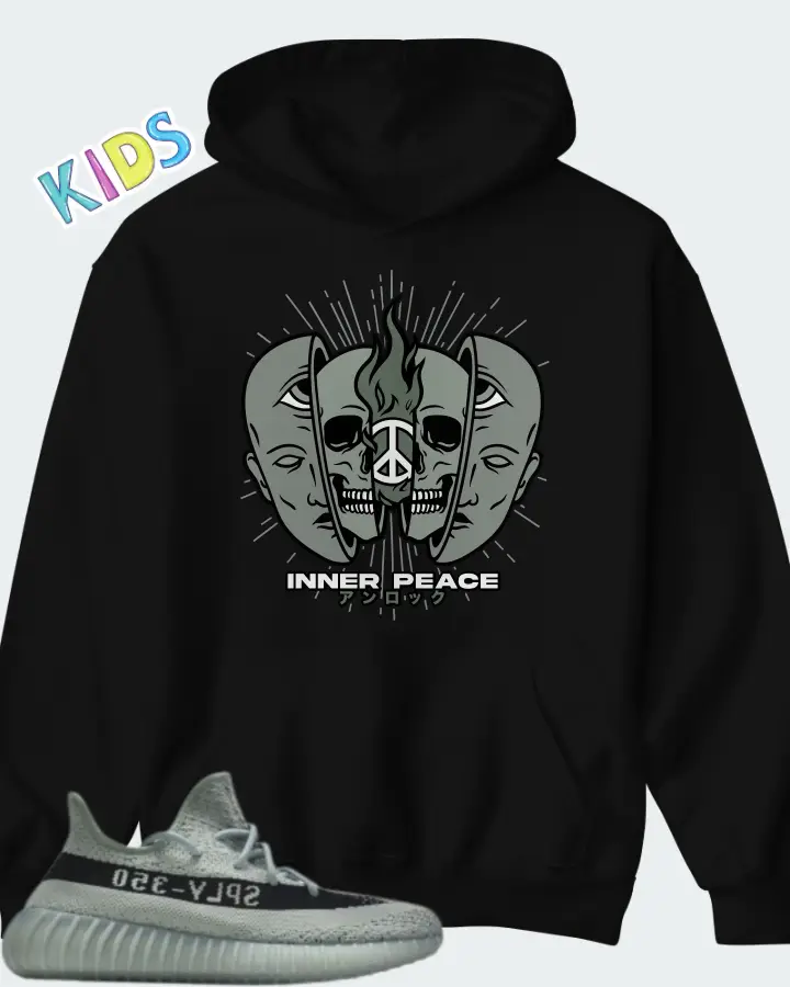 Yeezy Boost 350 V2 Jade Ash Matching Kid's Hoodie