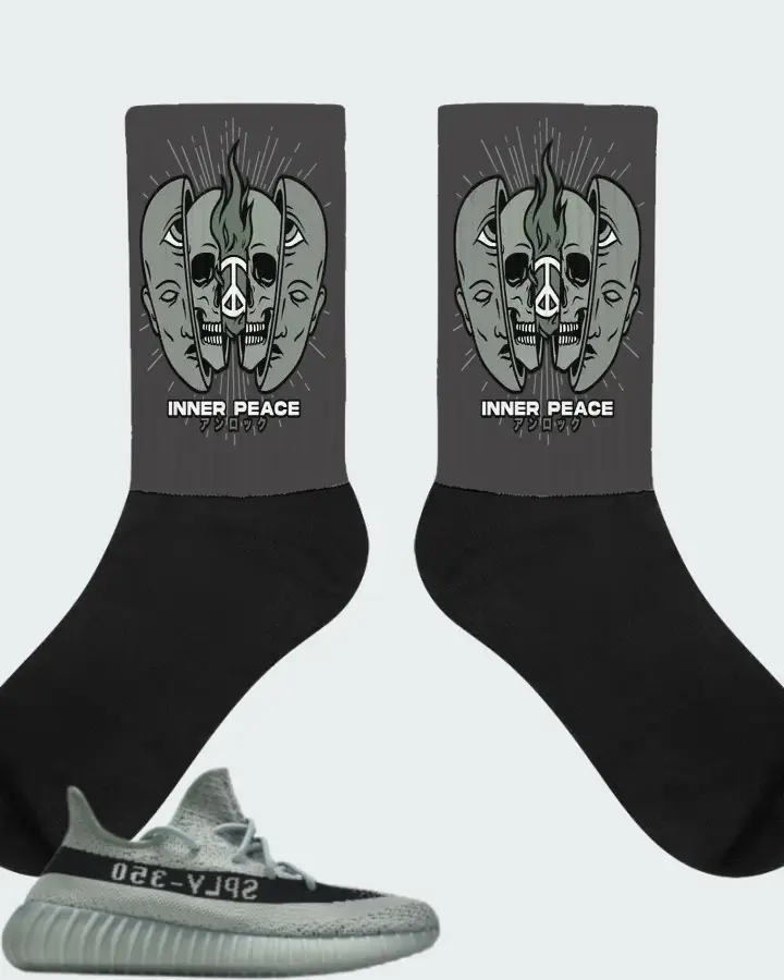 Yeezy Boost 350 V2 Jade Ash Matching Socks