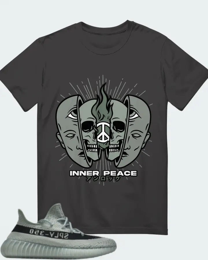Yeezy Boost 350 V2 Jade Ash Matching T-Shirt