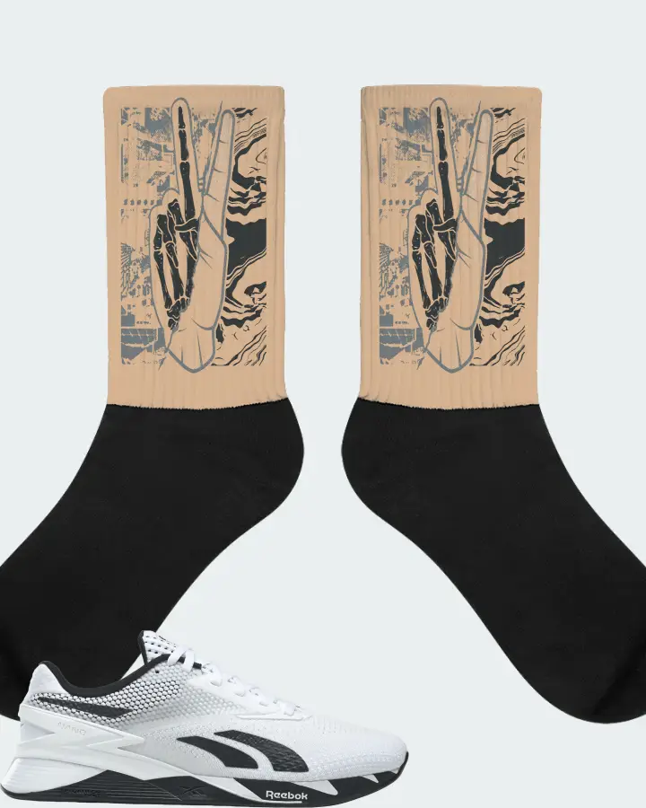 Reebok Nano X3 Sneaker Matching Cream Socks - Peace of mind