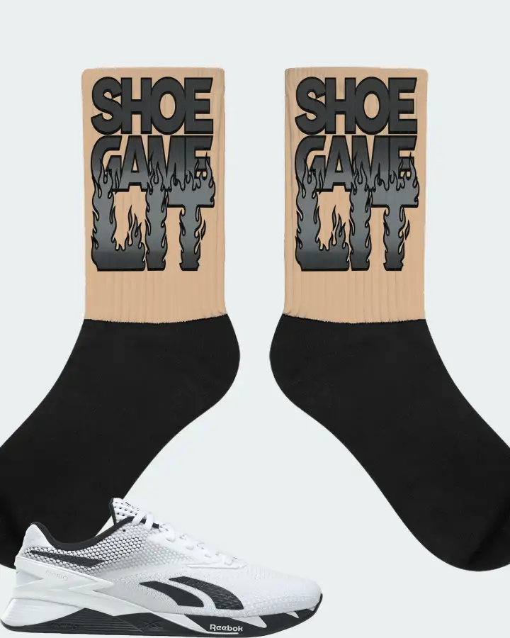 Reebok Nano X3 Sneaker Matching Cream Socks - Shoe Game Lit Refreshed