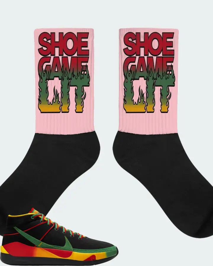 Nike KD 13 Sneaker Matching Pink Socks - Shoe Game Lit Refreshed