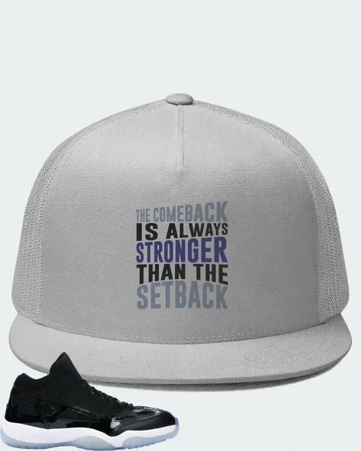 Jordan 11 Retro Low IE Sneaker Matching White Hat - The Comeback